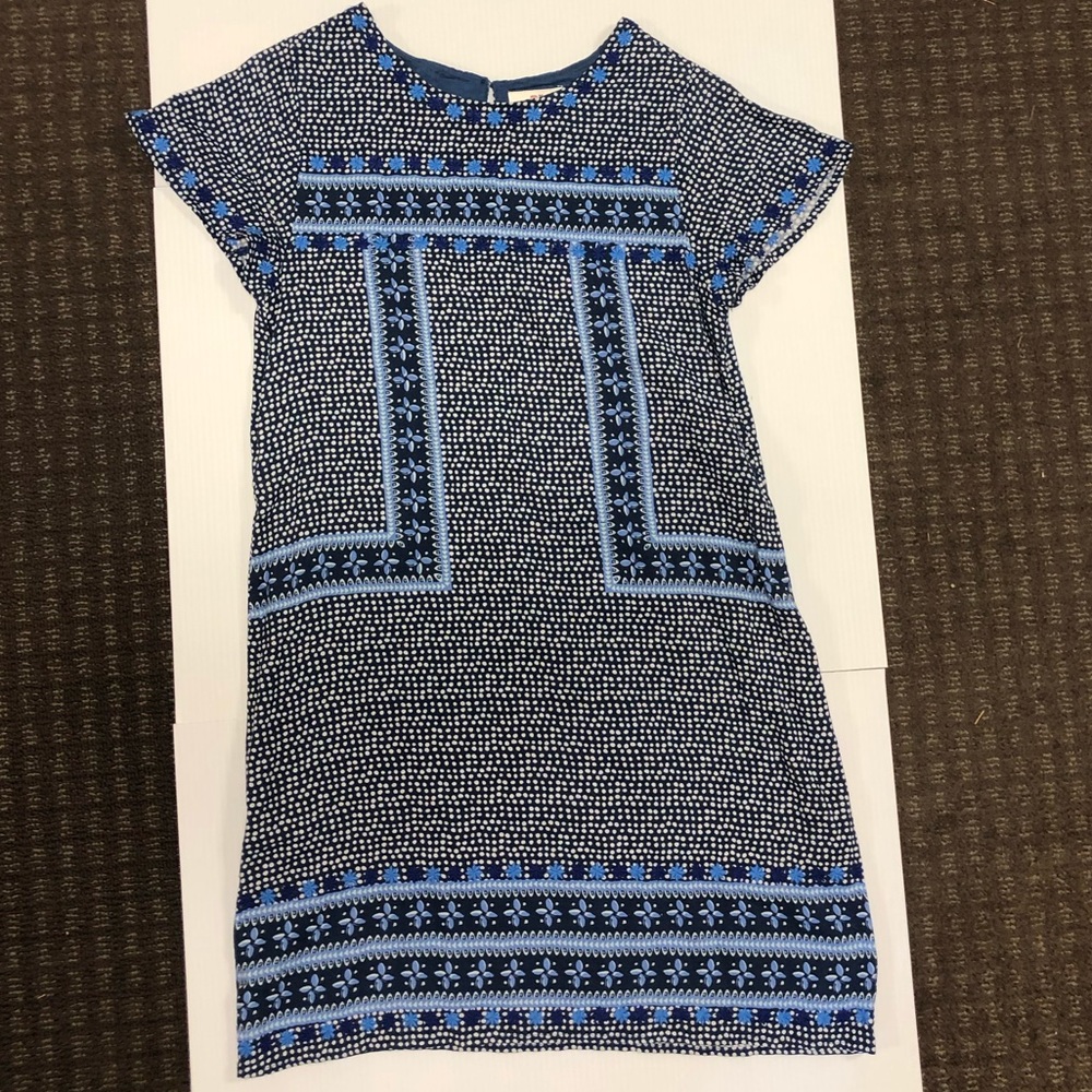 Blue Patterned Vineyard Vine Dress